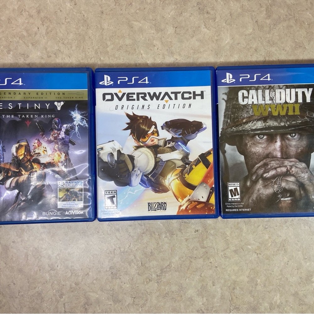 Sony Game Bundle - Destiny, Overwatch, Call of Duty
